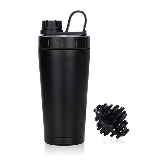 Customized Stainless Steel Protein Shaker Bottle - 20oz Double Wall Vacuum Insulated, Leak-Proof Sports Drinkware