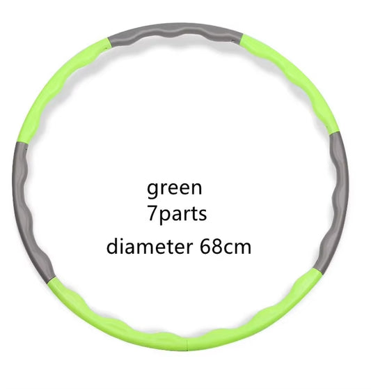 Detachable Pilates Hoop with 9/8/7 Tubes for Waist Exercise and Body Slimming - Ideal for Gym and Weight Loss Massage